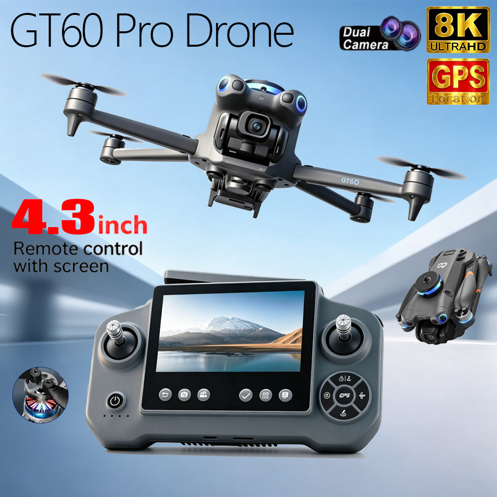 Jjrc Drone X12 - Drone GT60 Pro 4K/8K Profesyonel 5G