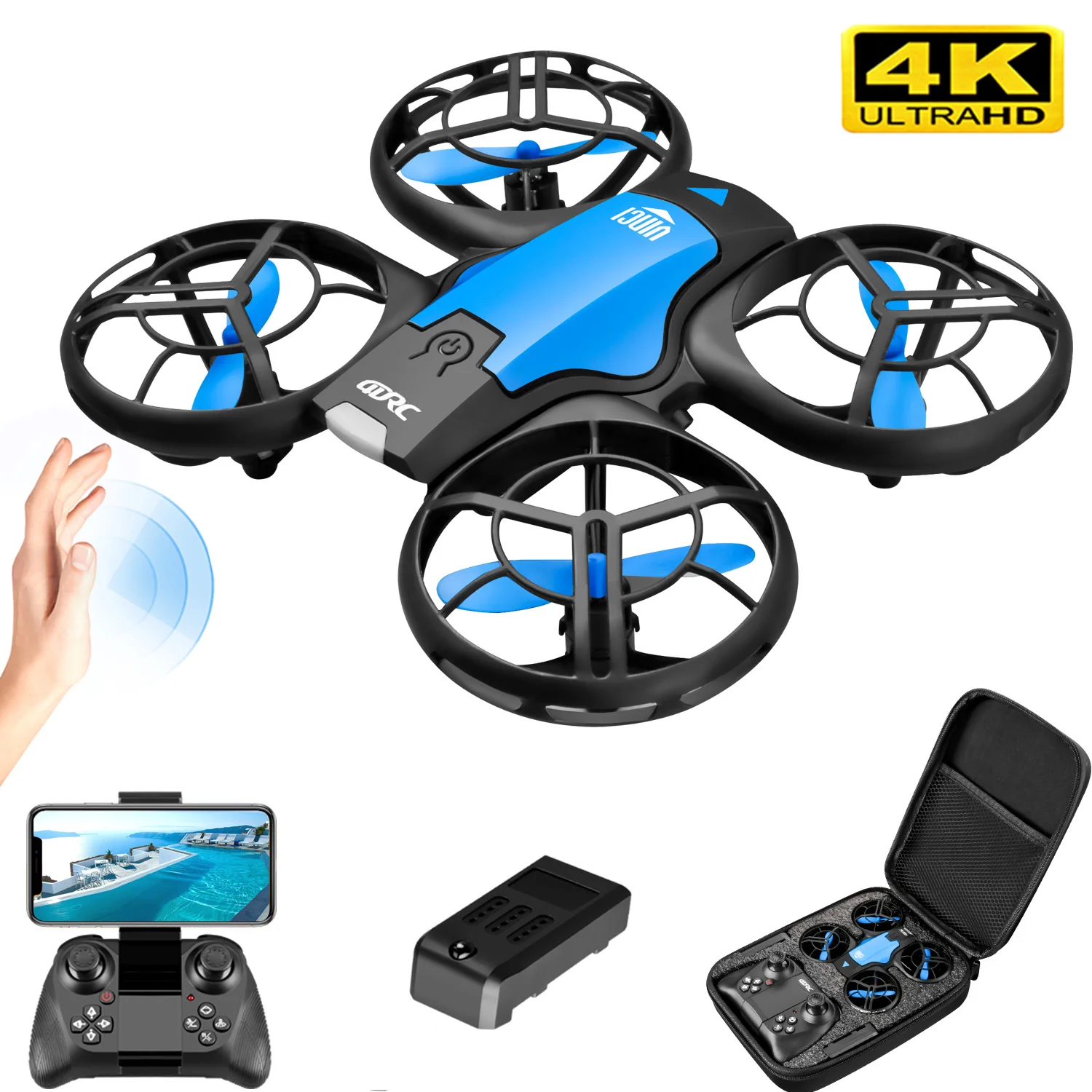 V8 Yeni Mini Drone 4K Profesyo - Drone Controller Screen incelemesi ve fiyatı