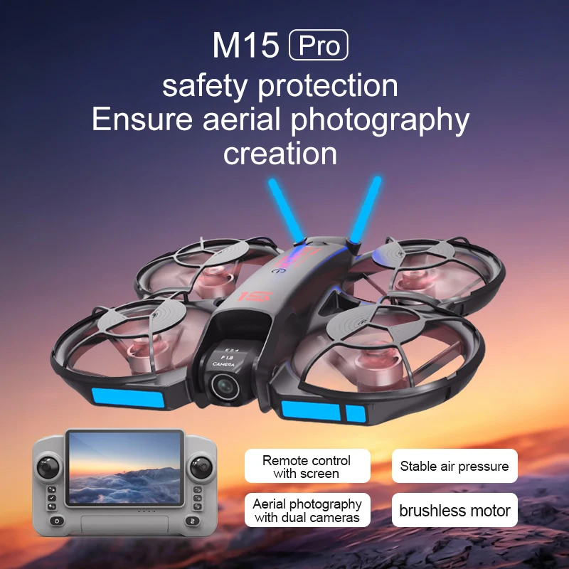 2026 Model Yeni M15 FPV Drone, - Drone Controller Screen incelemesi ve fiyatı