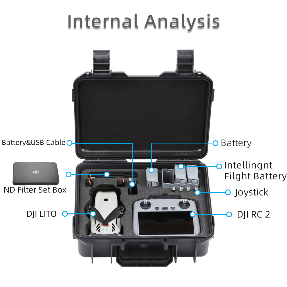 DJI LITO 1 X1 Drone için Sert  - Drone Hard Shell Case incelemesi ve fiyatı